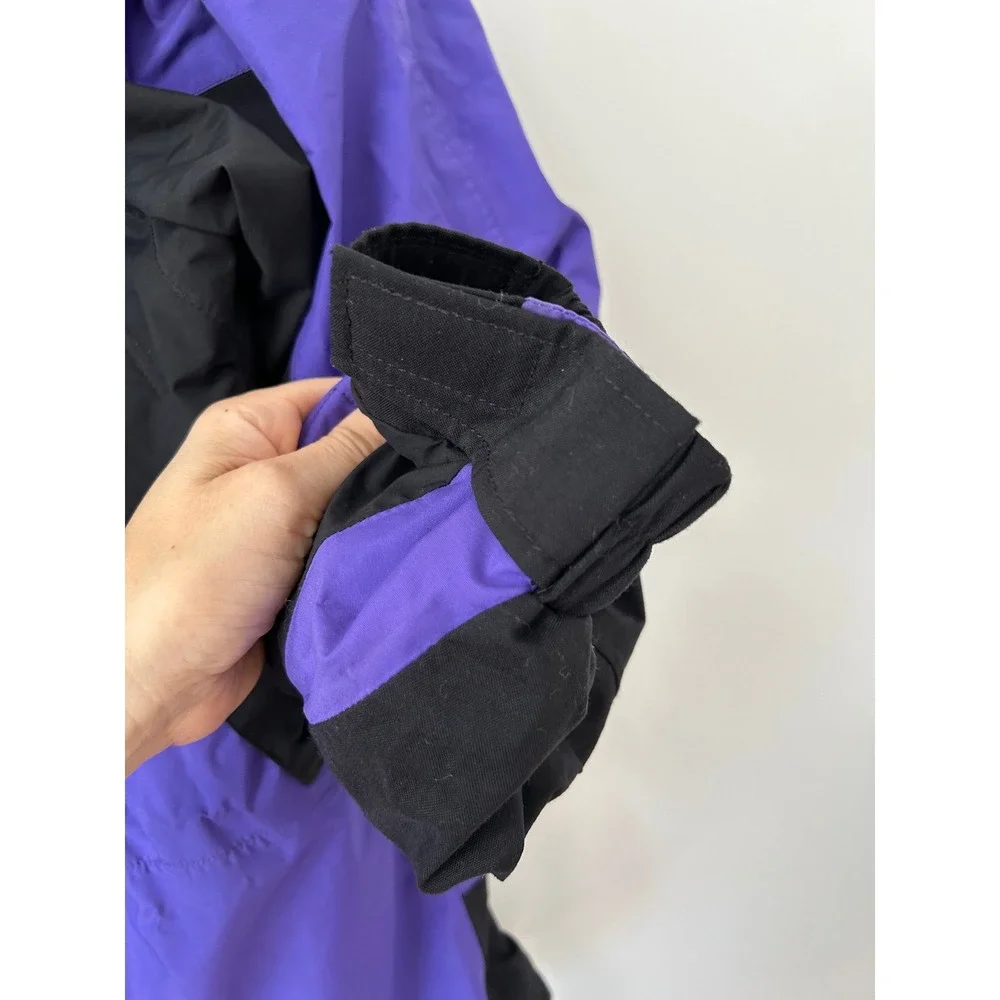 Mountain Hardwear Conduit Purple Black Colorblock Hooded Jacket‎ Womens Size 10